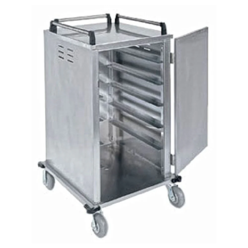 Lakeside 5510 36 Inch Tray Delivery Cart Enclosed Single Door Stainless Steel with Center Drain Lakeside 5510 36 Inch Tray Delivery Cart Enclosed Single Door Stainless Steel with Center Drain