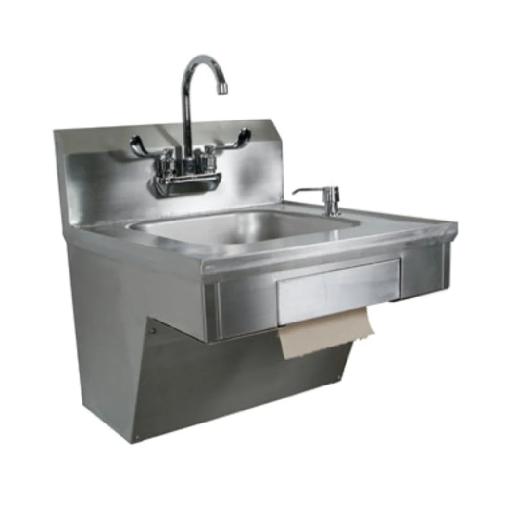 John Boos PBHS-ADA-P-STD 14 Inch Wall Mount Hand Sink Stainless Steel with Faucet John Boos PBHS-ADA-P-STD 14 Inch Wall Mount Hand Sink Stainless Steel with Faucet