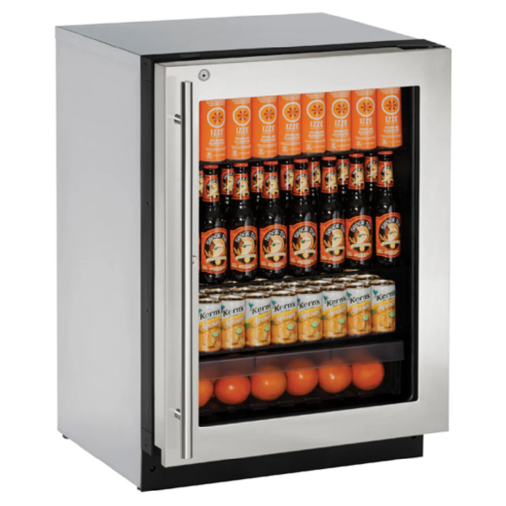 U-Line Corporation U-2224RGLS-13B 24 Inch Undercounter Refrigerator Stainless Steel and Galvanized Steel 4.9 cu ft