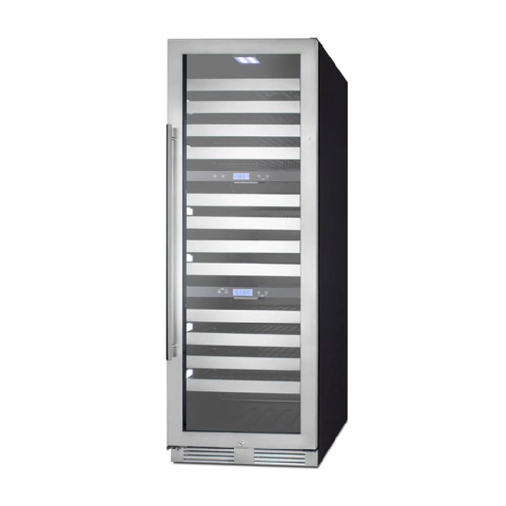 Summit SWCP1988T 23 Inch Triple Zone Wine Cellar with Locking Glass Door Summit SWCP1988T 23 Inch Triple Zone Wine Cellar with Locking Glass Door