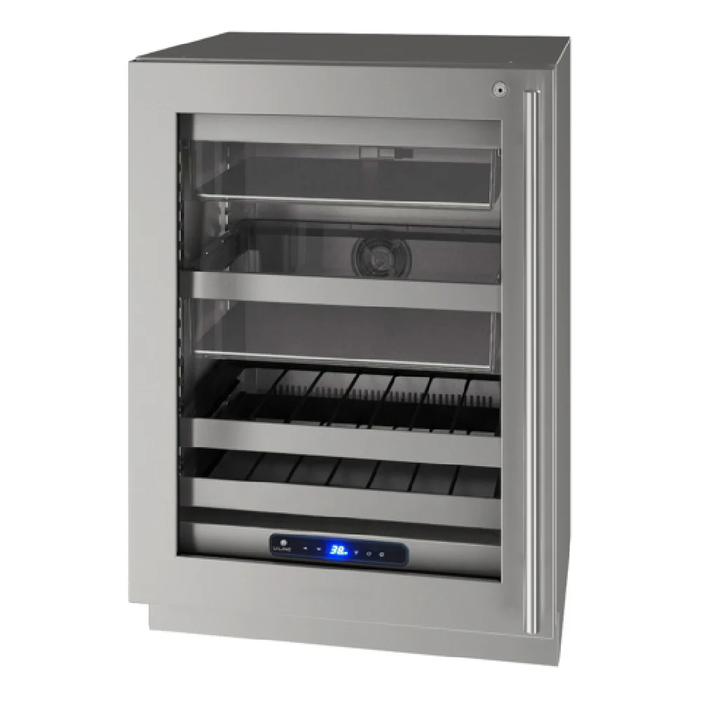 U-Line Corporation UHBV524-SG51A 23-5/8 Inch Wide Electric Undercounter Refrigerator Stainless Steel - 5.2 cu ft U-Line Corporation UHBV524-SG51A 23-5/8 Inch Wide Electric Undercounter Refrigerator Stainless Steel - 5.2 cu ft