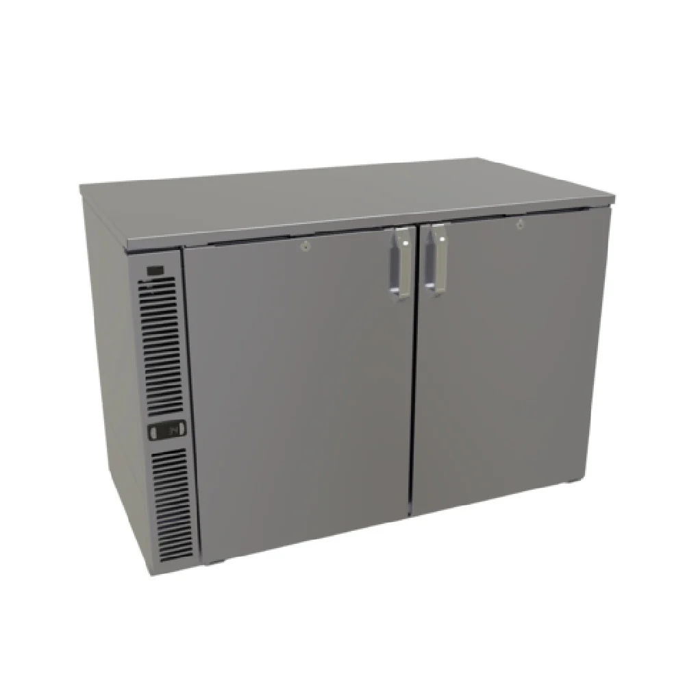 Glastender C1SL44 44 Inch Cooler Refrigerated Back Bar Cabinet Side Serviced