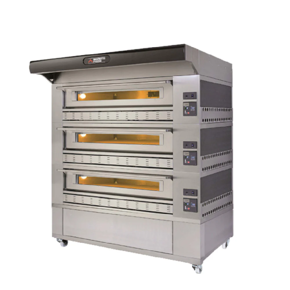 Moretti Forni P150G A3 79 Inch Gas Pizza Bake Oven Triple Deck 330000 BTU Moretti Forni P150G A3 79 Inch Gas Pizza Bake Oven Triple Deck 330000 BTU