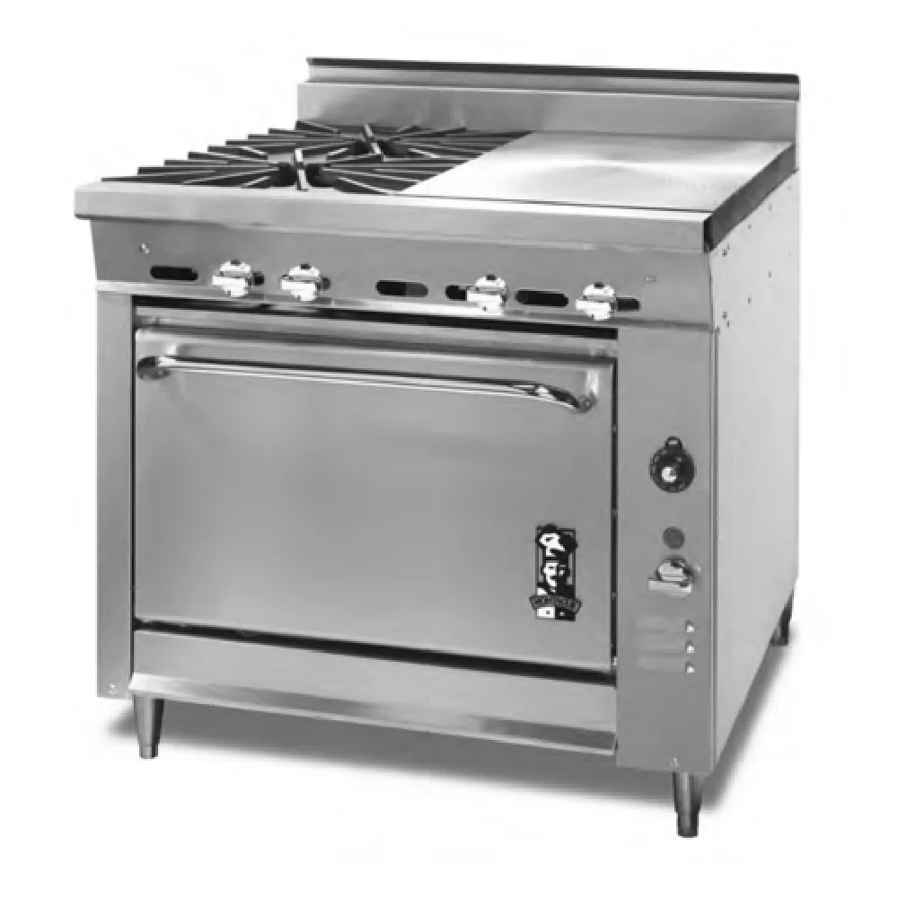 Montague Company 36-14E 36 Inch Gas Range with Open Cabinet 2 Burner 30000 BTU Montague Company 36-14E 36 Inch Gas Range with Open Cabinet 2 Burner 30000 BTU