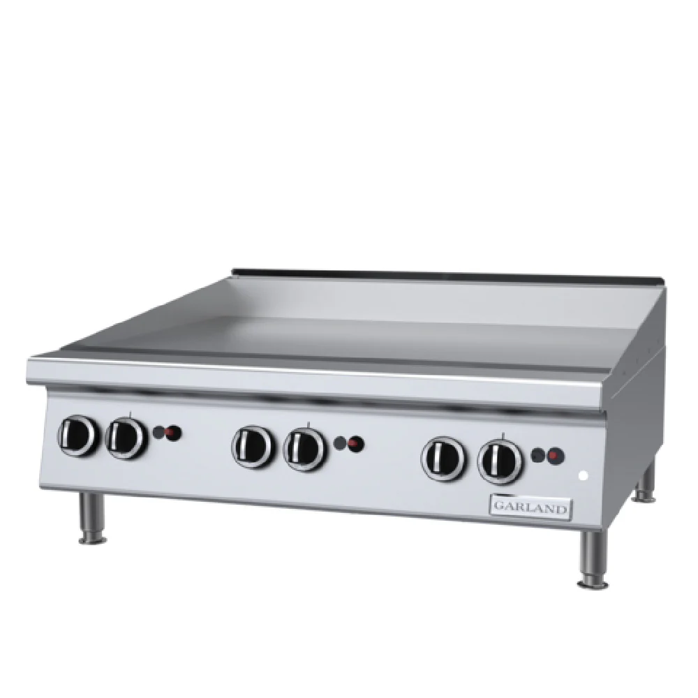 Garland GTGG36-GT36M_LP 36 Inch Griddle Gas Countertop with Heavy Duty Steel Plate 84000 BTU