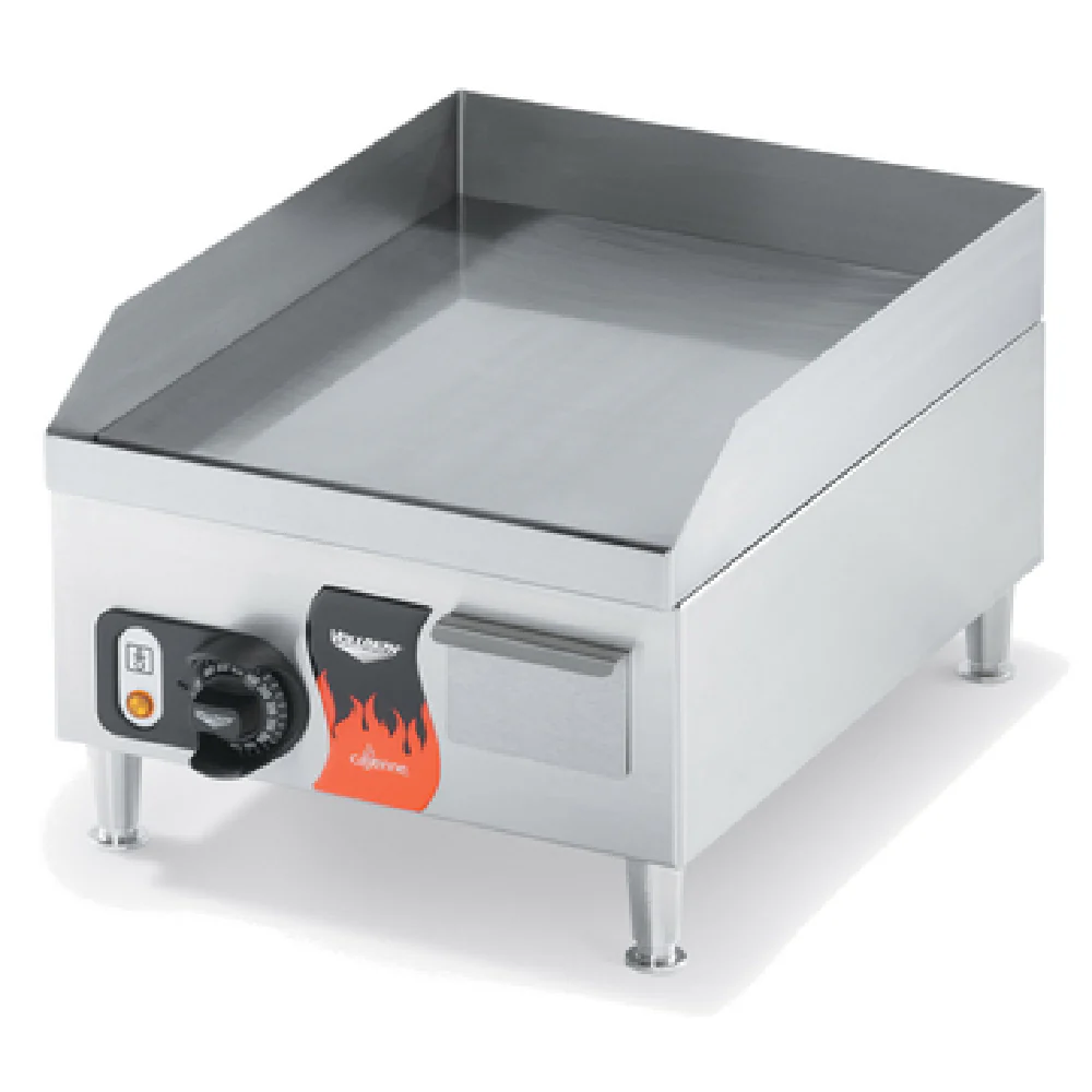 Vollrath 40715 14-1/4 Inch Electric Griddle Compact Countertop Stainless Steel with Thermostatic Control Vollrath 40715 14-1/4 Inch Electric Griddle Compact Countertop Stainless Steel with Thermostatic Control