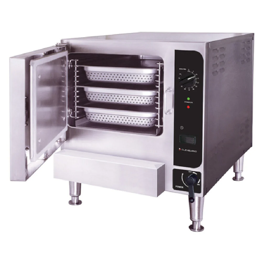 Cleveland 22CGT3.1_NAT 21 Inch Electric Convection Steamer with SureCook Controls