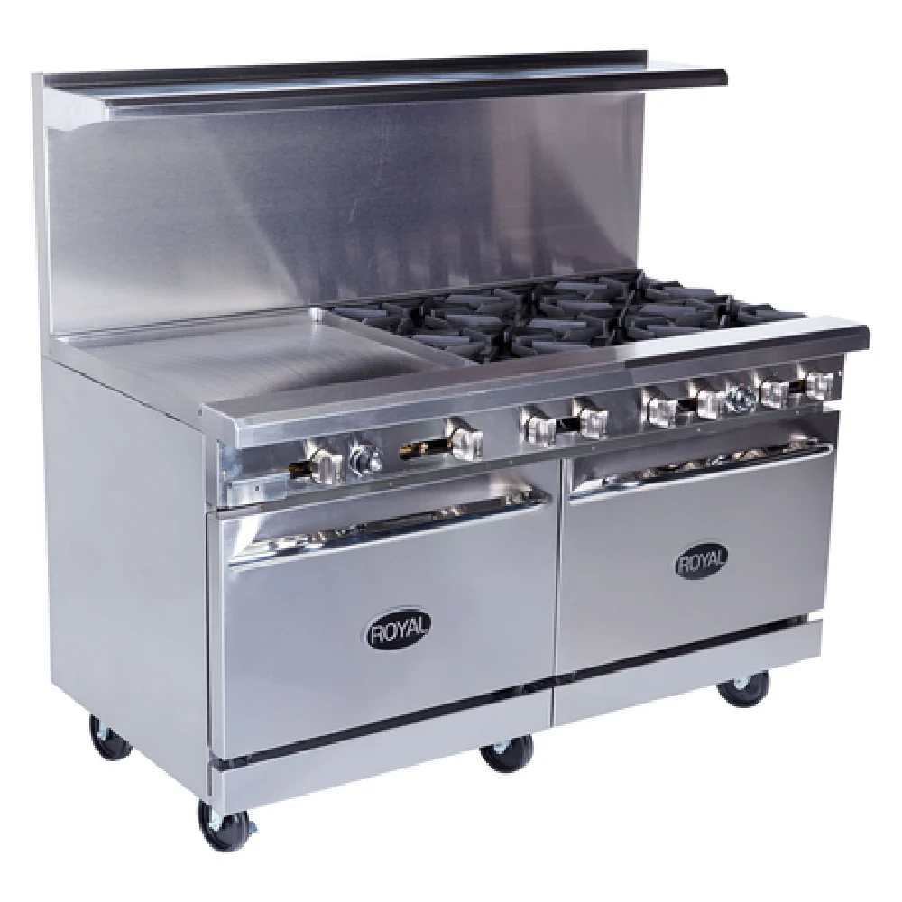 Royal Range Of California RR-6G12-126C_LP Restaurant Range Gas 48 Royal Range Of California RR-6G12-126C_LP Restaurant Range Gas 48