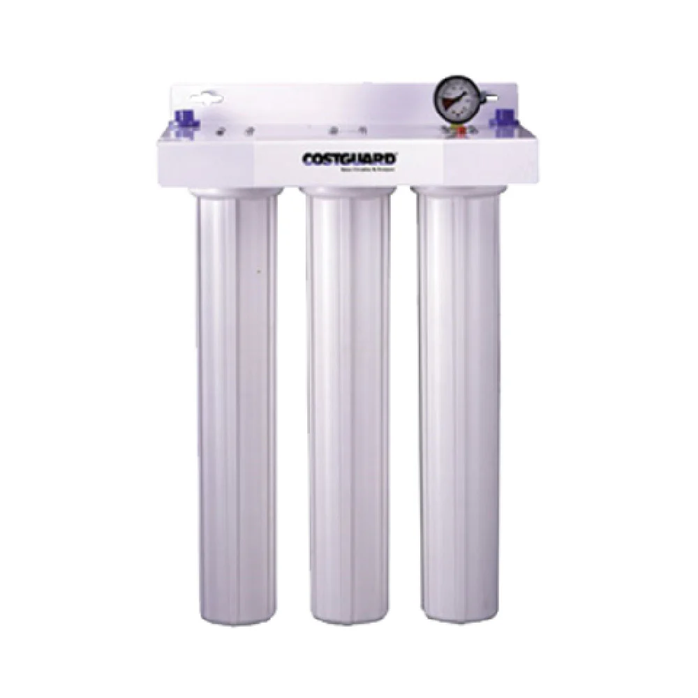 Everpure EV910050 17 Inch Low Profile Water Filter Housing 4.0 gpm with Bracket and Gauge