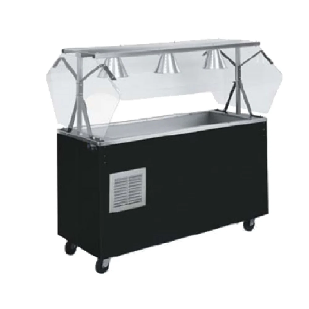 Vollrath R3873446 46 Inch Refrigerated Cold Food Pan with Lights and Breath Guard Vollrath R3873446 46 Inch Refrigerated Cold Food Pan with Lights and Breath Guard