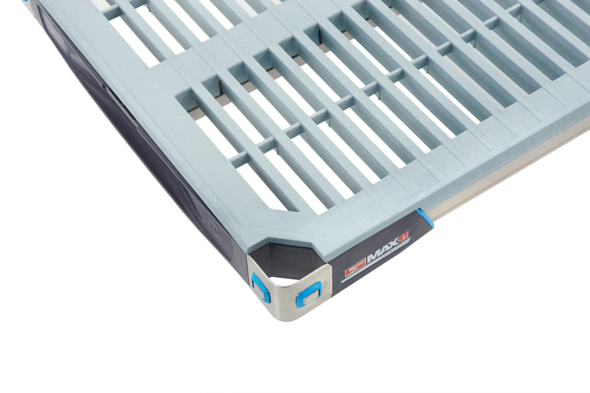 Metro MX2448G 48 Inch Shelf Reinforced Type 304 Stainless Steel with Polymer Mats Metro MX2448G 48 Inch Shelf Reinforced Type 304 Stainless Steel with Polymer Mats