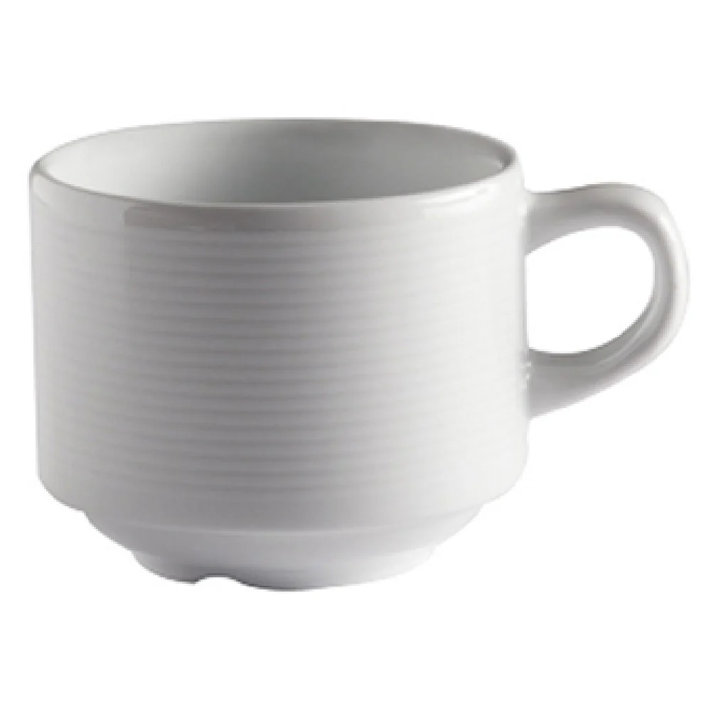 GET Enterprises PA1647904324 8-1/10 Oz Tea Cup with Handle Porcelain