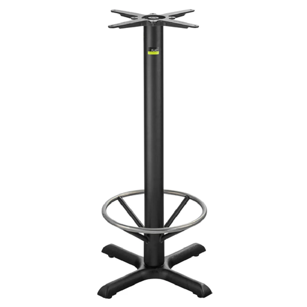 FLAT Tech CT2019 Bar Height Cross Base 22 Inch Cast Iron Table Base