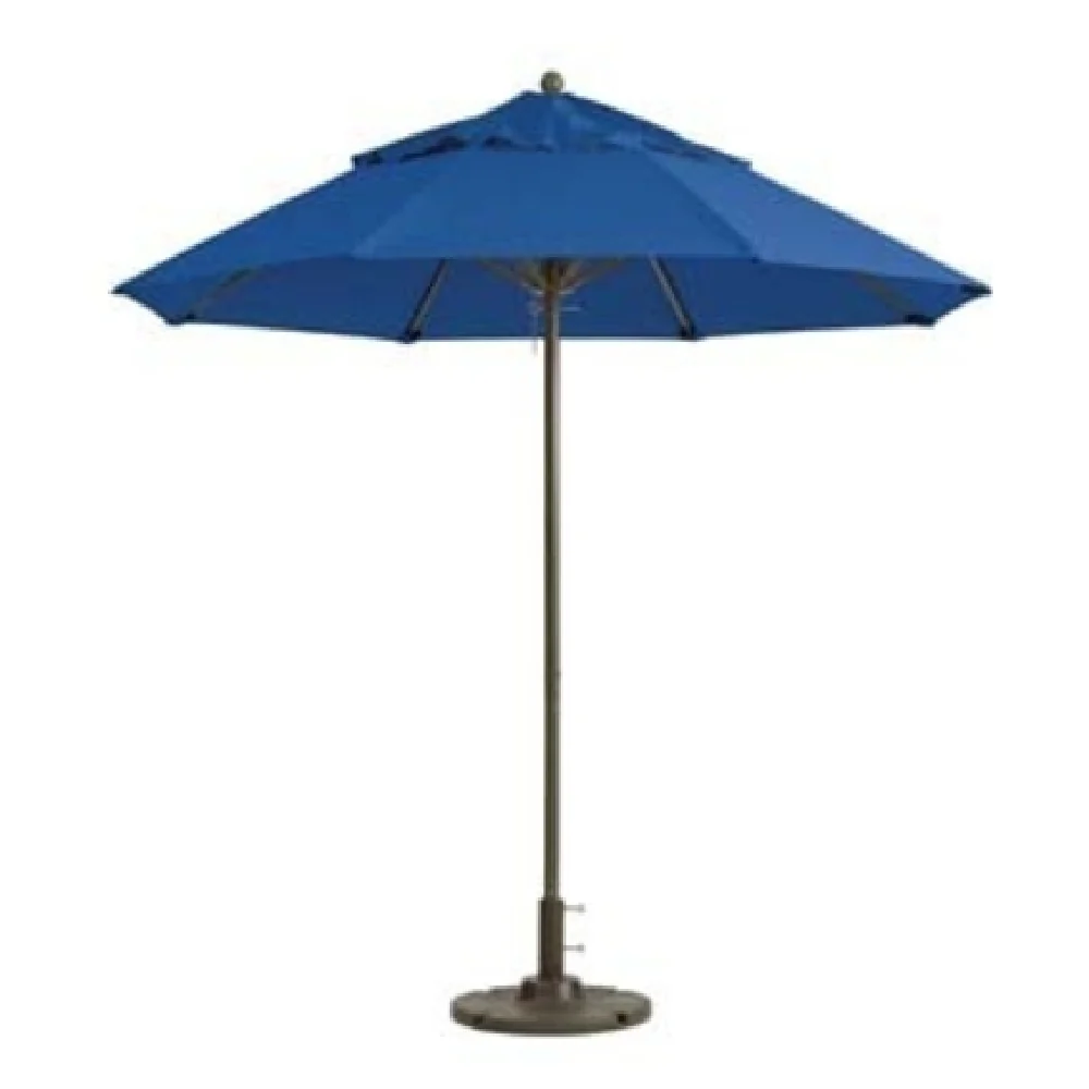 Grosfillex 98829731 9 Ft Round Top Umbrella Aluminum Pacific Blue with Ribs Grosfillex 98829731 9 Ft Round Top Umbrella Aluminum Pacific Blue with Ribs