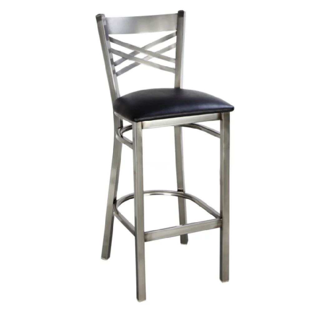 JMC Furniture X SERIES BARSTOOL CLEAR COAT VINYL 17 Inch X Series Bar Stool Indoor Use JMC Furniture X SERIES BARSTOOL CLEAR COAT VINYL 17 Inch X Series Bar Stool Indoor Use