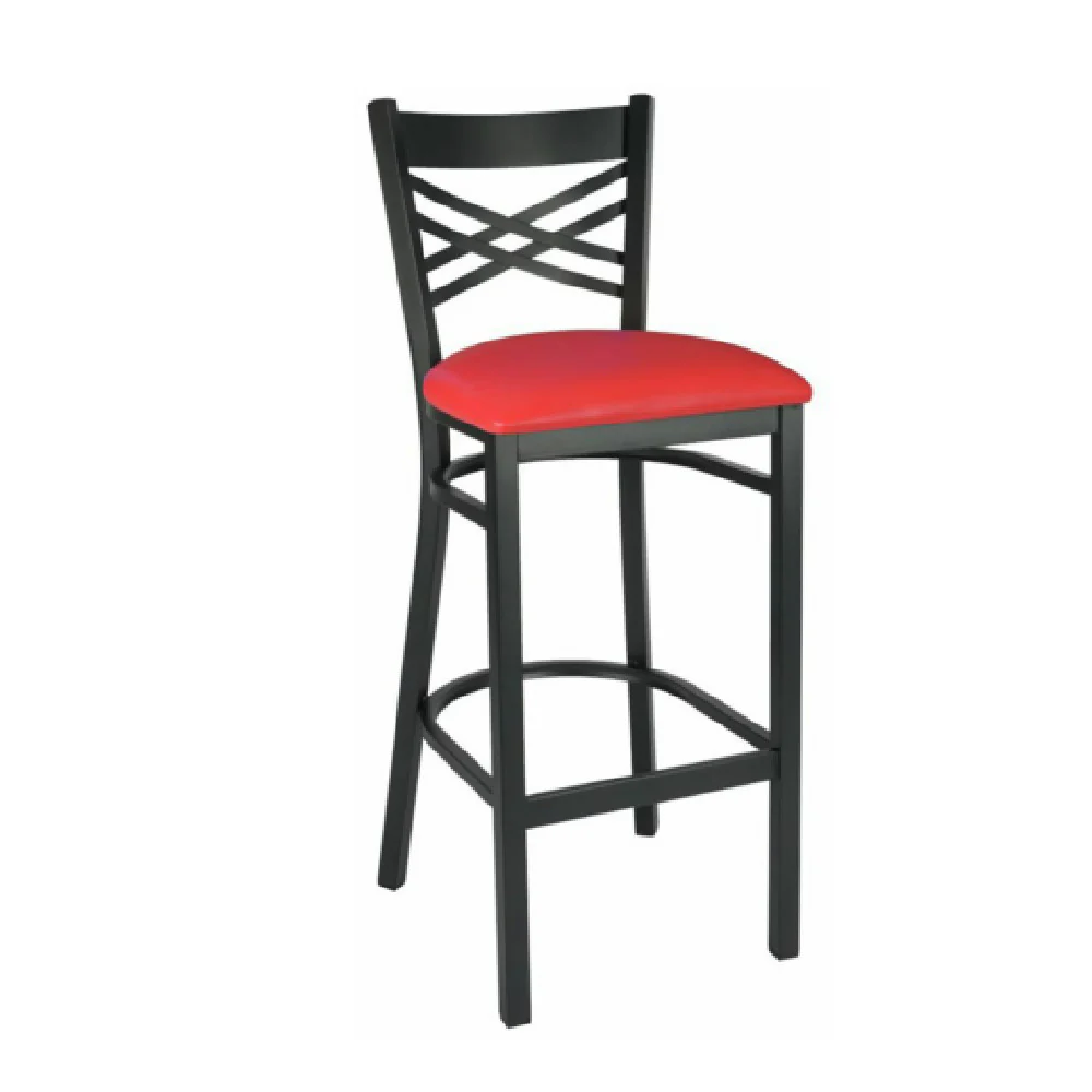 Hubert 32Q-032 CenPro Bar Height Chair 285 Lb. Weight Capacity Cross Back