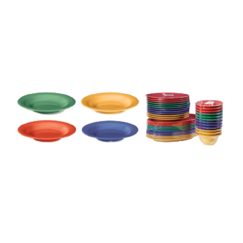 GET Enterprises B-139-MIX 13 Oz Bowl with Assorted Colors Melamine 9-1/4 Inch