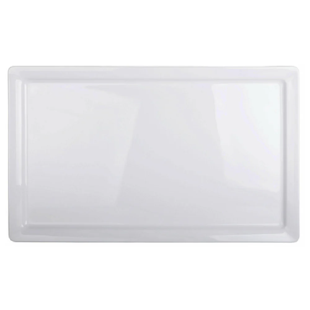 GET Enterprises M1321-W 21 Inch Rectangular Platter Break Chip Stain Scratch Resistant Melamine White GET Enterprises M1321-W 21 Inch Rectangular Platter Break Chip Stain Scratch Resistant Melamine White