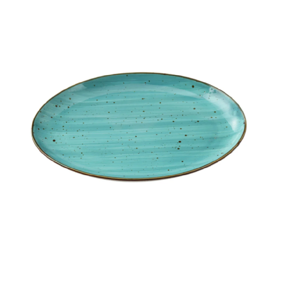 Yanco LY-2110TQ 10 Inch Oval Coupe Platter Porcelain Turquoise 24 Packs Yanco LY-2110TQ 10 Inch Oval Coupe Platter Porcelain Turquoise 24 Packs