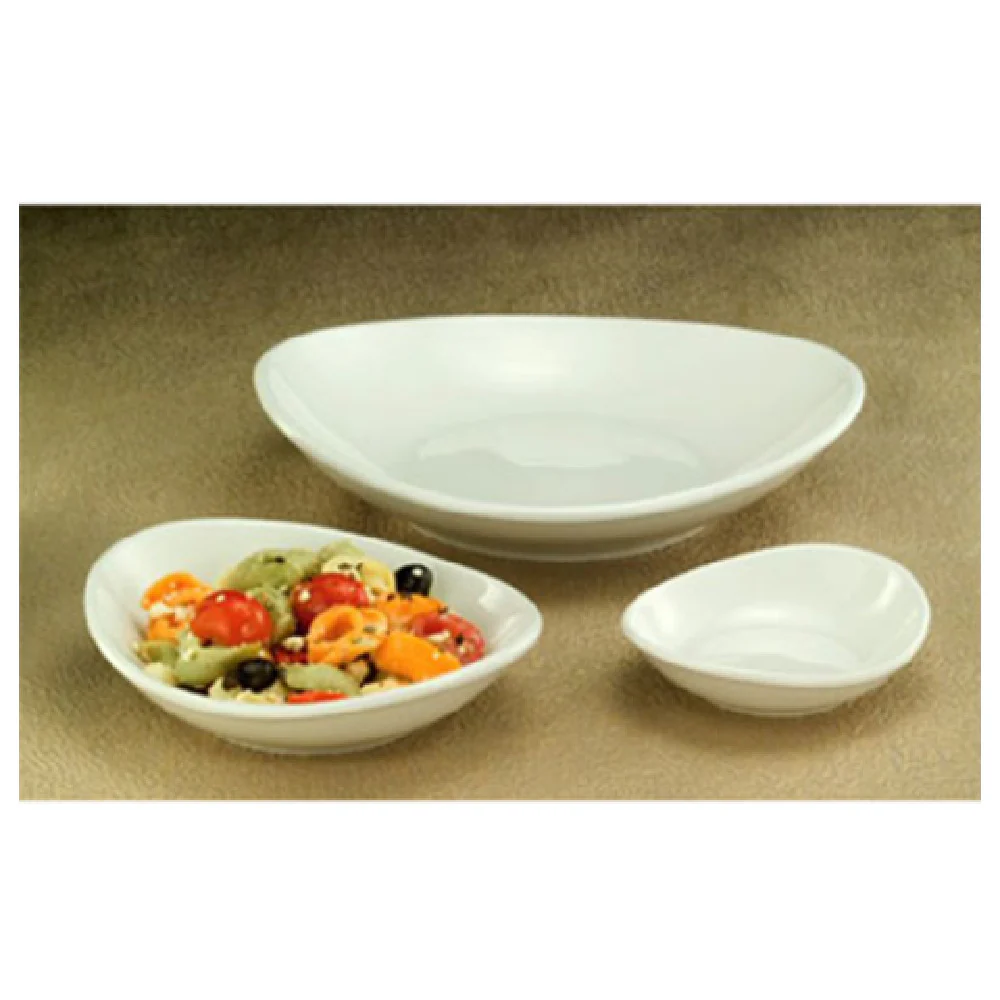 Libbey INF-050 4 Oz Bowl Porcelain Bright White 5 Inch Oval 2-1/2 Inch Foot Libbey INF-050 4 Oz Bowl Porcelain Bright White 5 Inch Oval 2-1/2 Inch Foot