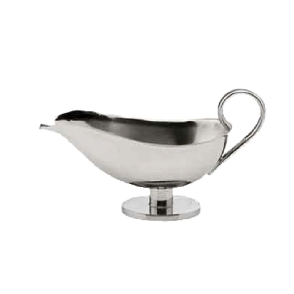 BauscherHepp 12.4816.0200 7 Oz Gravy Sauce Boat Stainless Steel with Profile by Hepp
