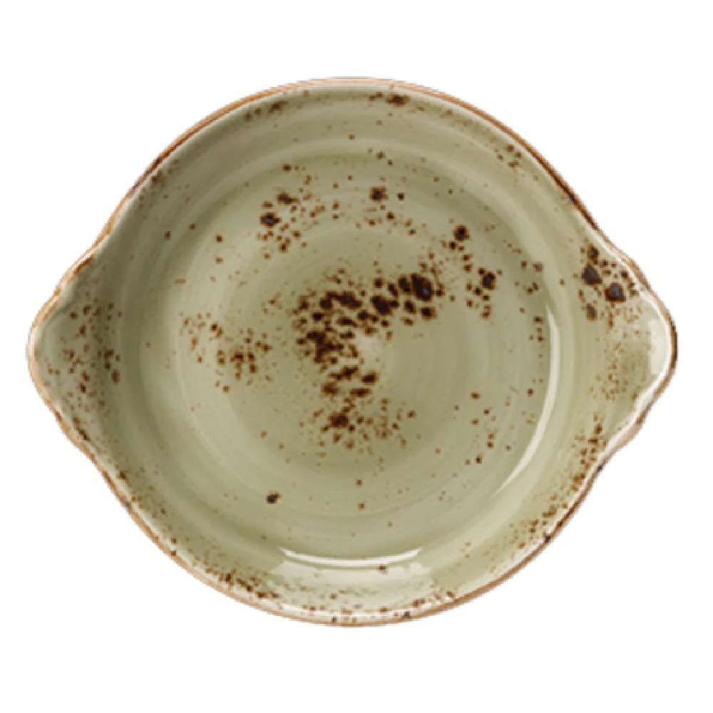 Steelite 11310316 19 Oz Round Earred Dish Green Alumina Vitrified China Steelite 11310316 19 Oz Round Earred Dish Green Alumina Vitrified China