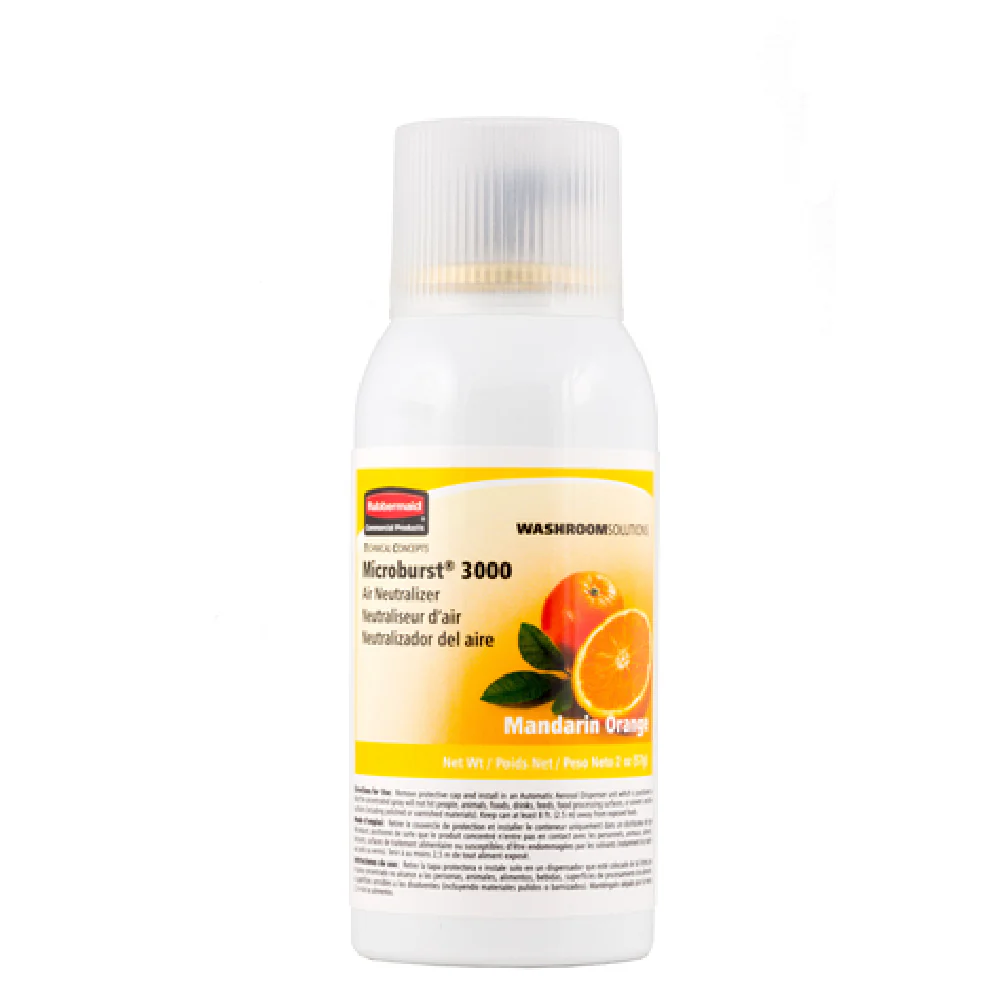 Rubbermaid FG402408 0.22 Oz Aerosol Air Freshener Mandarin Orange with VOC Compliance