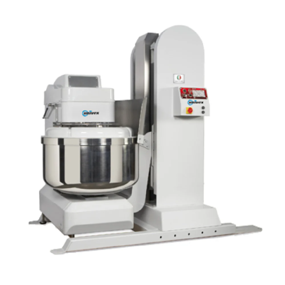 Univex SL280LB 93 Inch Electric Spiral Dough Mixer with Built-in Lifter and Timers