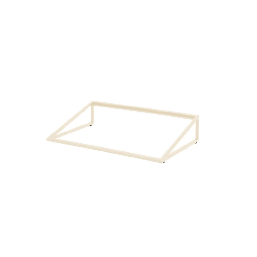 Steelite 7365MW340 13.875 Inch Rectangle Angled Riser Metal Ivory with Pivot