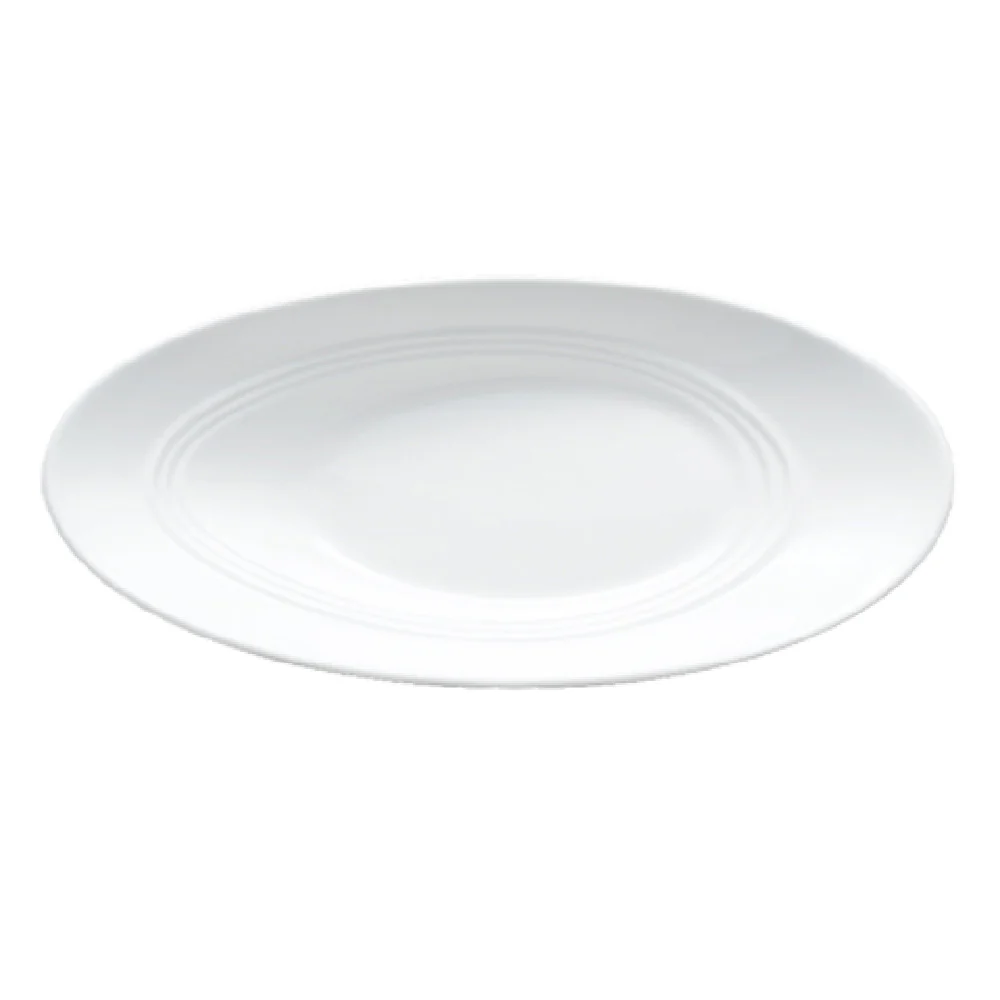 Bon Chef 1100003P 12-19/100 Inch Slanted Oval Bowl White Porcelain Bon Chef 1100003P 12-19/100 Inch Slanted Oval Bowl White Porcelain