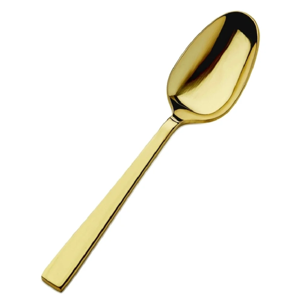 Bon Chef S3704G 8-3/4 Inch Roman Table Serving Spoon Gold Finish Stainless Steel