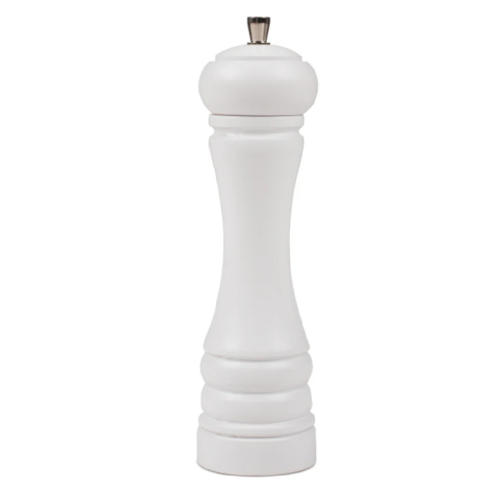 JB Prince RB305 3 Inch Marlux Java Salt Mill Matte White Made in France