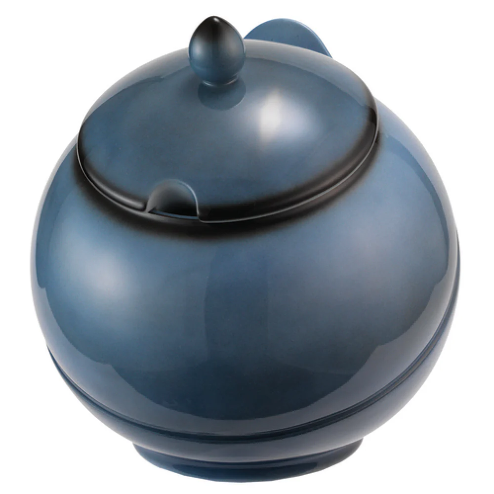 GET Enterprises RB586 97 oz Round Bowl with Lid China Blue GET Enterprises RB586 97 oz Round Bowl with Lid China Blue