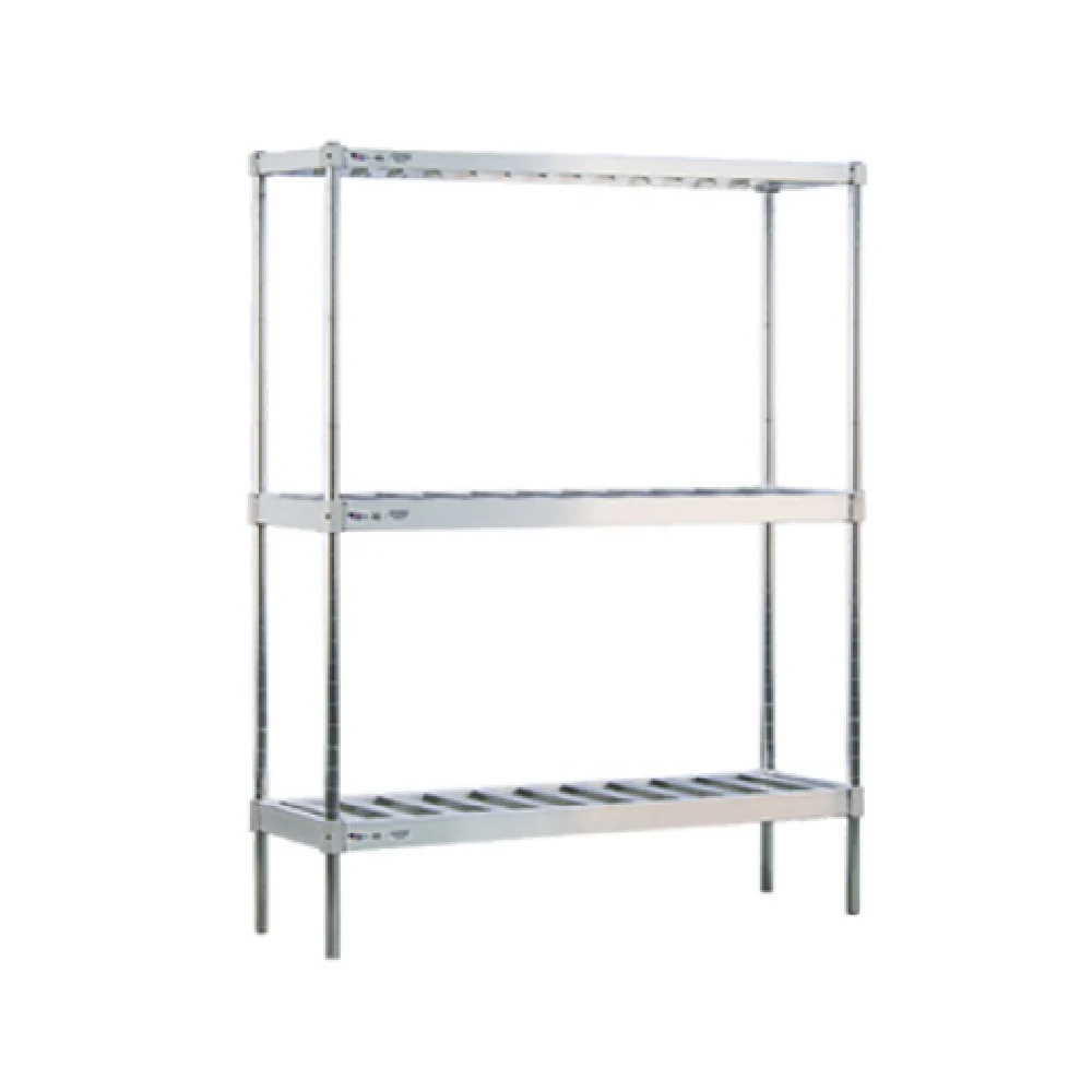 New Age Industrial NS933 60 Inch Keg Rack Aluminum with 6 1/2 Barrel Capacity