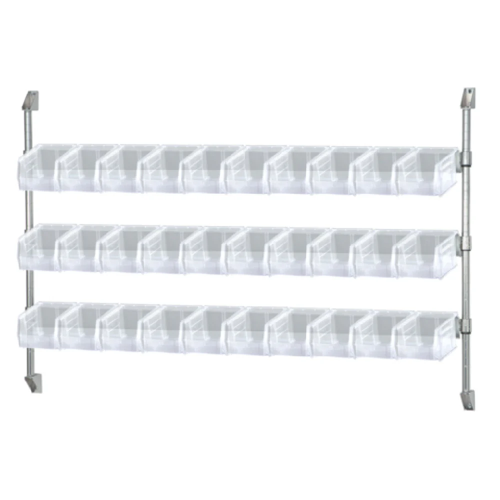 Quantum CAN-34-60BH-230CL 60 Inch Cantilever Bin Holder Wall Mount with 18 Bins