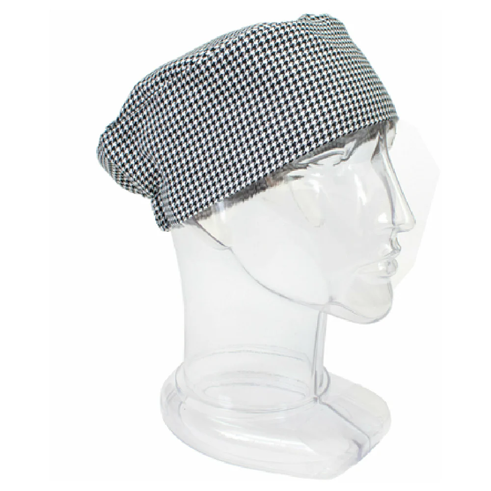 John Ritzenthaler Company RZCBHT Chef Beanie Elastic Back Cotton-poly Houndstooth