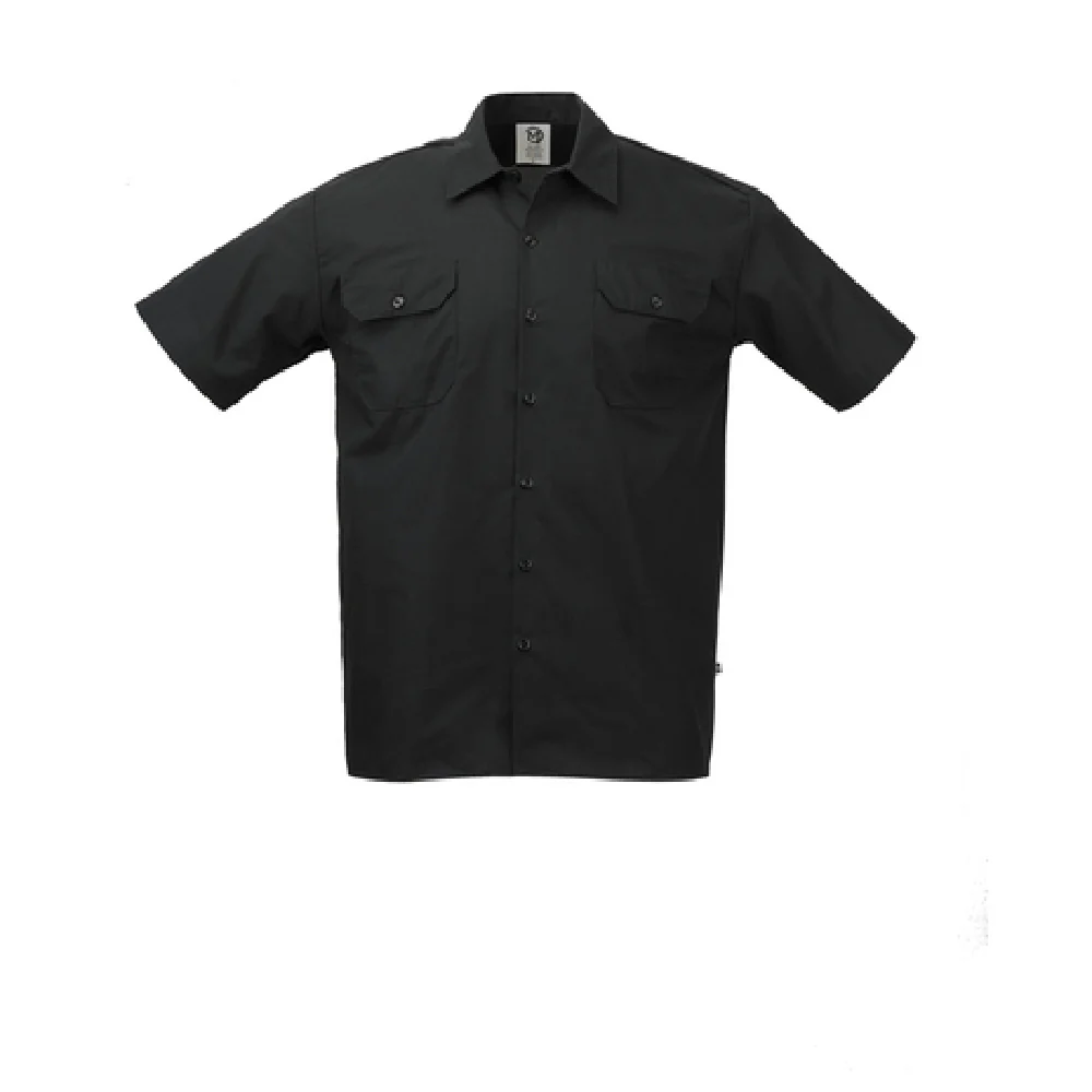Mercer Culinary M60250BK4X Cook's Shirt Unisex 4X with 7 Traditional Buttons Black Mercer Culinary M60250BK4X Cook's Shirt Unisex 4X with 7 Traditional Buttons Black