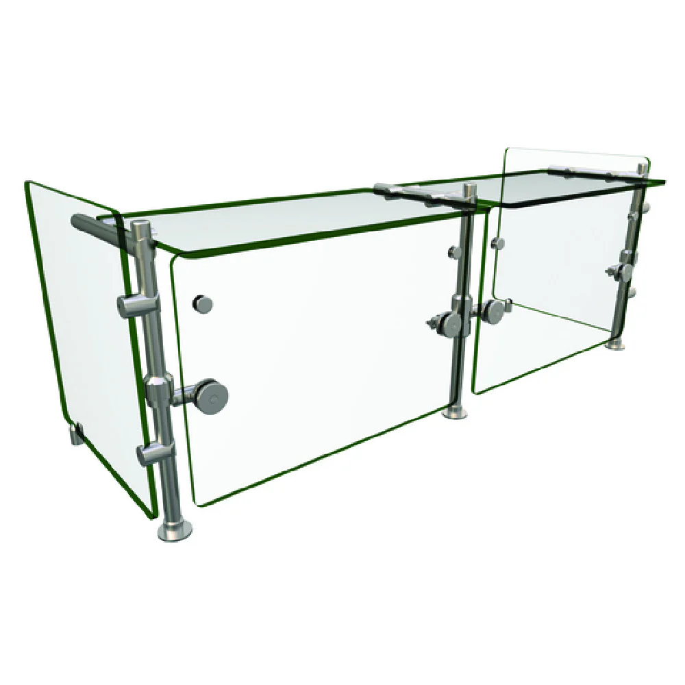 Hatco ORBIT900-04824 48 Inch Food Shield Full Service 2 Bays Stainless Steel with Glass Hatco ORBIT900-04824 48 Inch Food Shield Full Service 2 Bays Stainless Steel with Glass