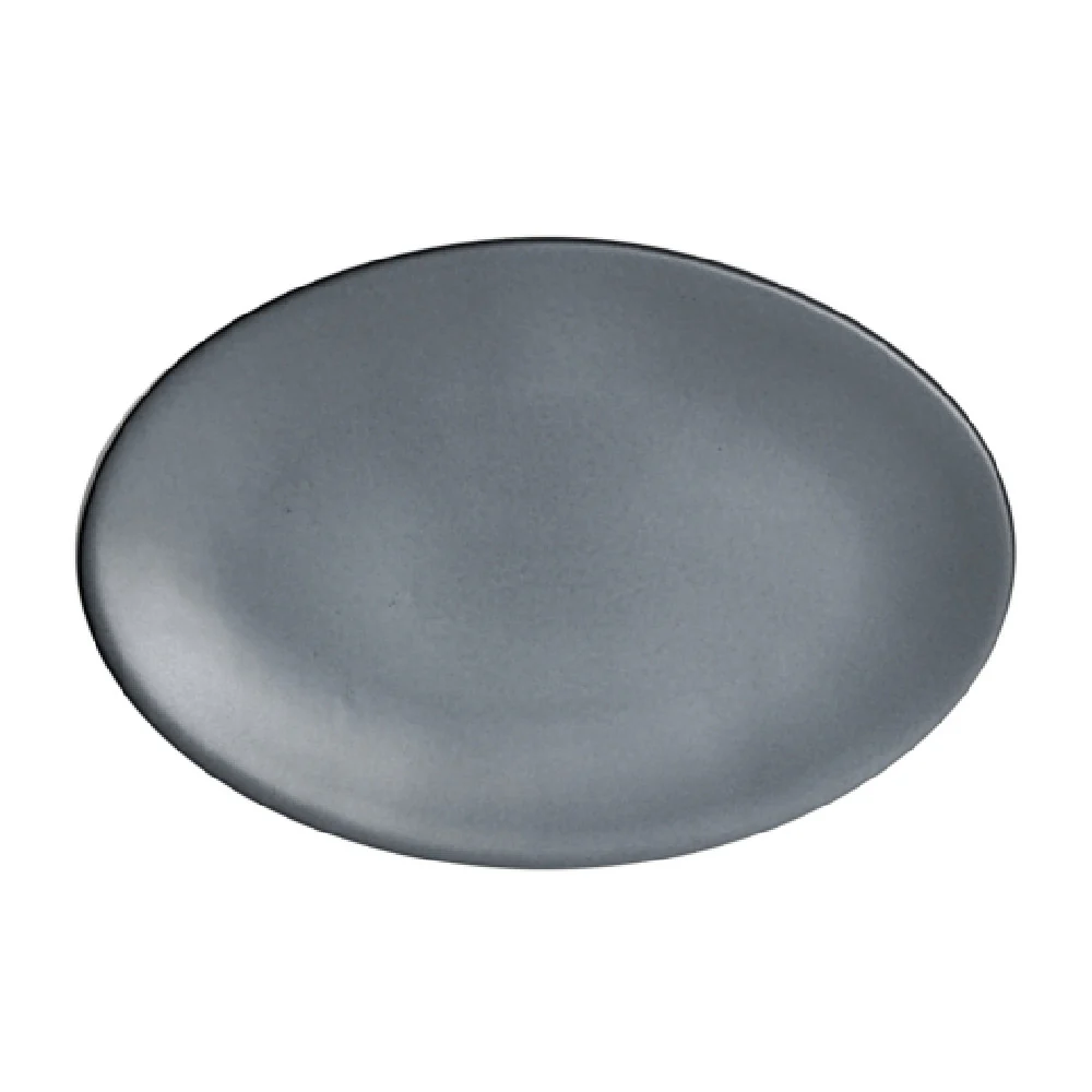 Steelite A941P127 15 Inch Platter Gray Matte Oval China with Durable Design Steelite A941P127 15 Inch Platter Gray Matte Oval China with Durable Design