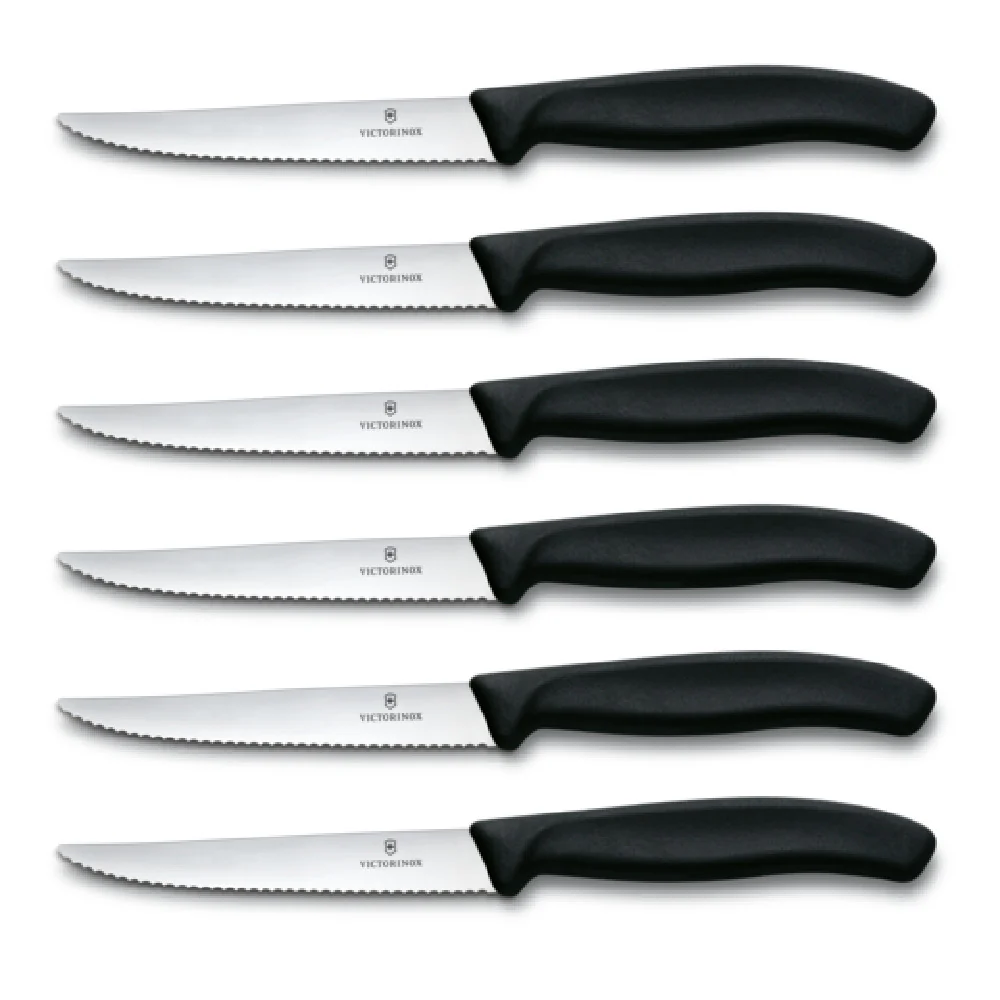 Victorinox 6.7233.20-X2 Knife Set Round Tip Serrated Blades High Carbon Stainless Steel Victorinox 6.7233.20-X2 Knife Set Round Tip Serrated Blades High Carbon Stainless Steel