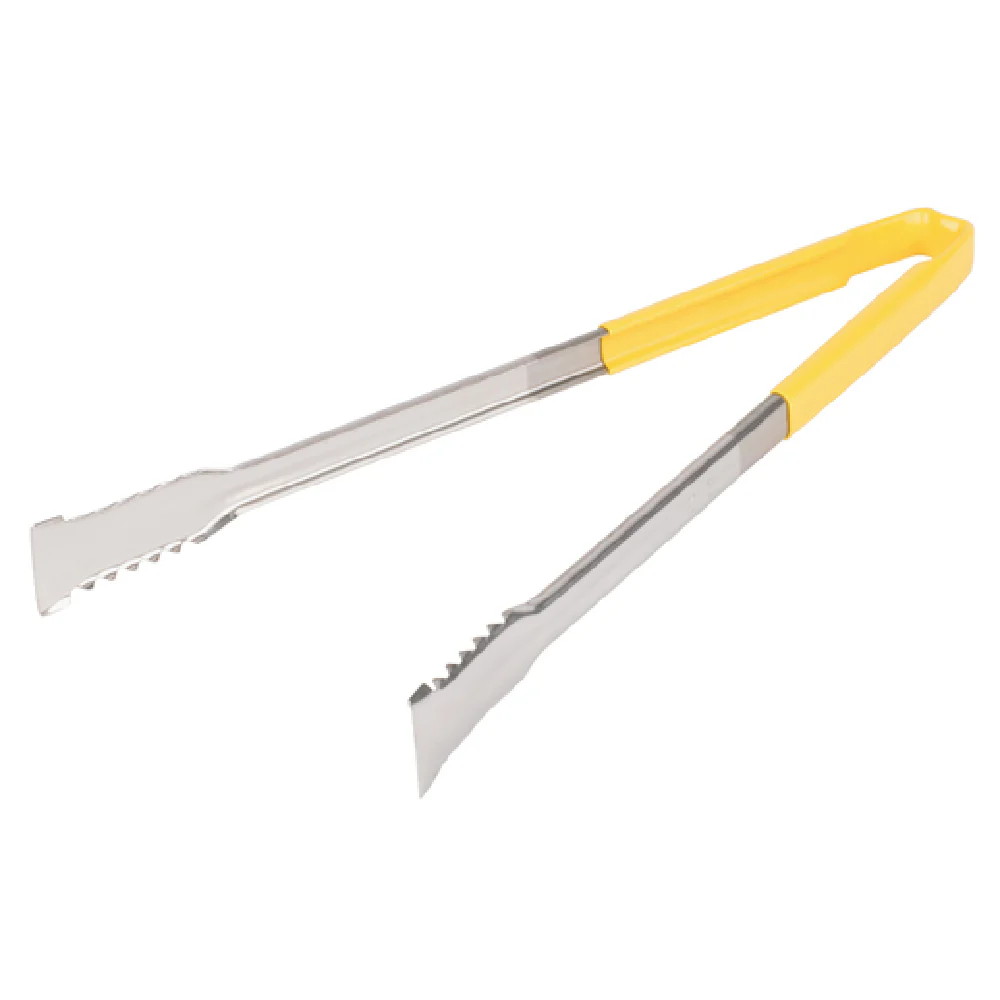 Vollrath 4791650 16 Inch One-piece Utility Tongs Stainless Steel Yellow Handle