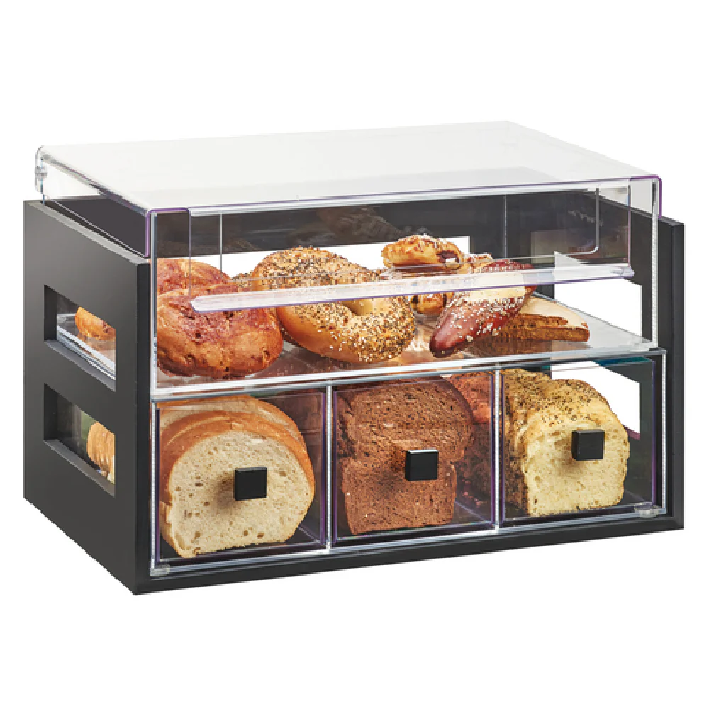 Cal Mil 3624-96 20 Inch Midnight Bamboo Display Case 2 Tier Acrylic and Wood Cal Mil 3624-96 20 Inch Midnight Bamboo Display Case 2 Tier Acrylic and Wood