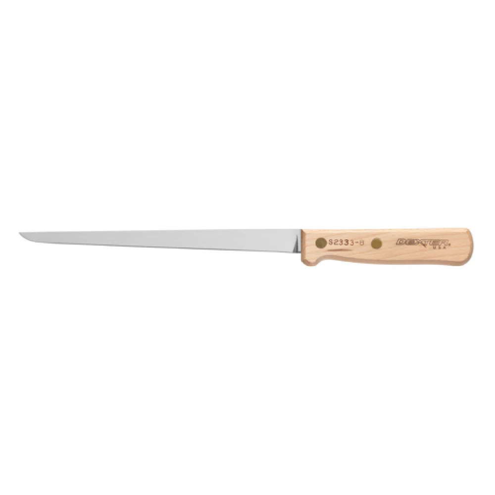 Dexter Russell S2333-8PCP 8 Inch Max Flex Fillet Knife Beech Handle