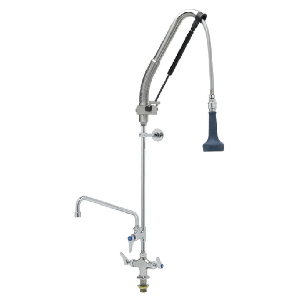 T&S Brass B-0113-12-CRB8P Pre-Rinse Faucet Assembly with Add On Faucet T&S Brass B-0113-12-CRB8P Pre-Rinse Faucet Assembly with Add On Faucet