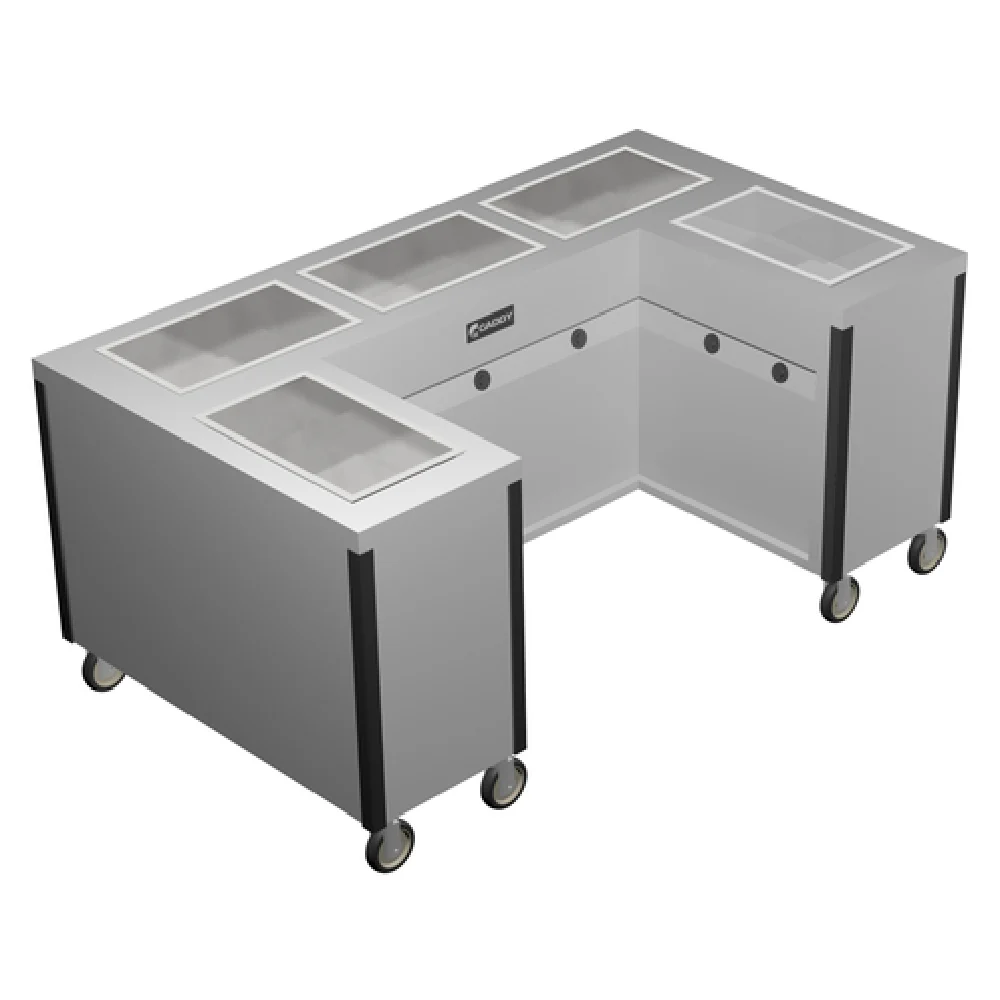 Caddy TF-635-U 76 Inch Electric Hot Food Caddy with Enclosed Heated Base