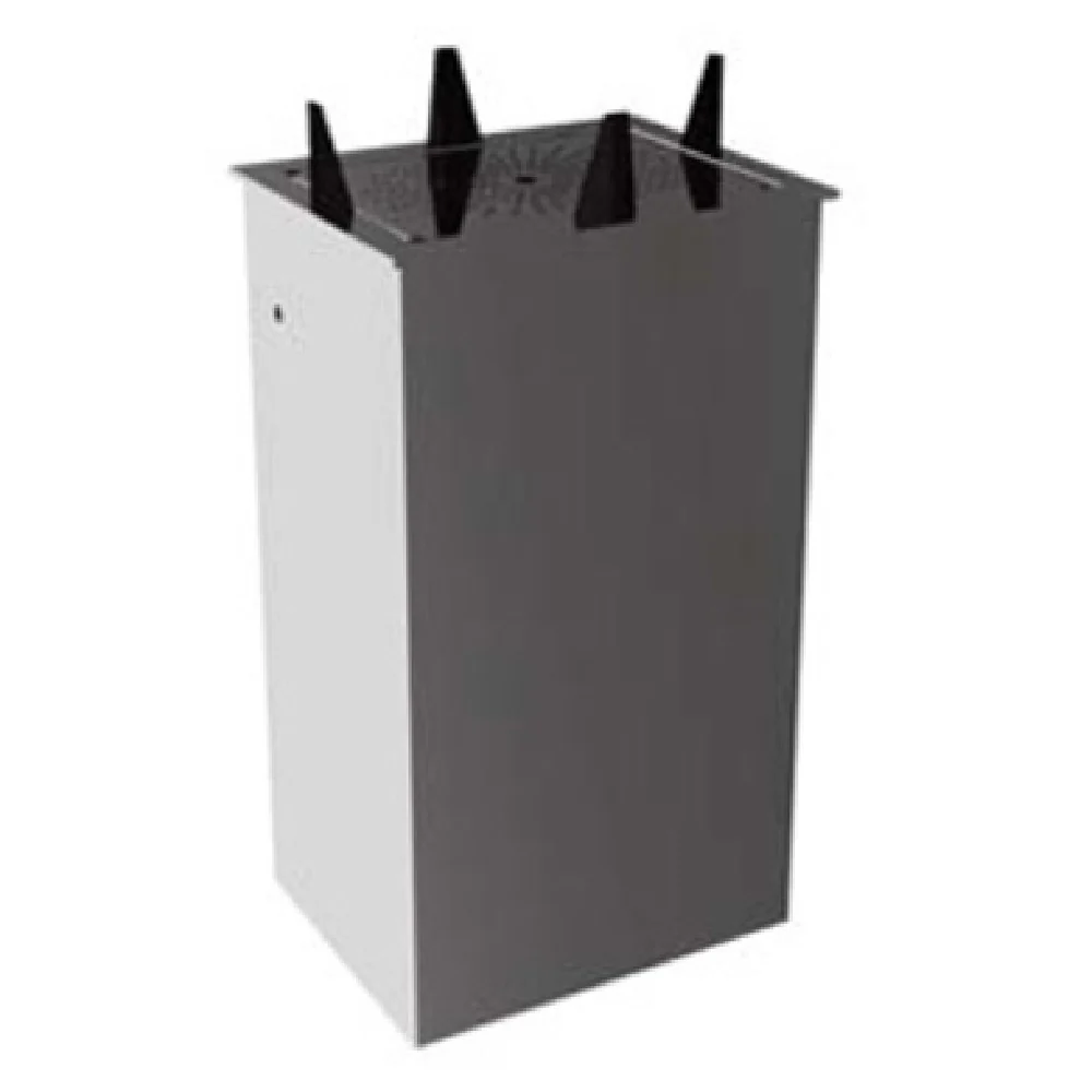 Atlas Metal PDO-11-3/4 15 Inch Drop-In Platter Dispenser with Guideposts Stainless Steel