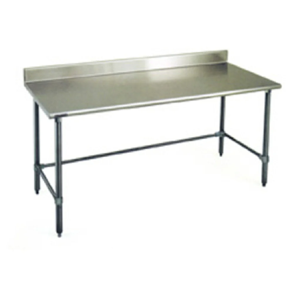Eagle BPT-2484GTEB-BS 84 Inch Work Table 16 Gauge Stainless Steel Top with Backsplash Eagle BPT-2484GTEB-BS 84 Inch Work Table 16 Gauge Stainless Steel Top with Backsplash
