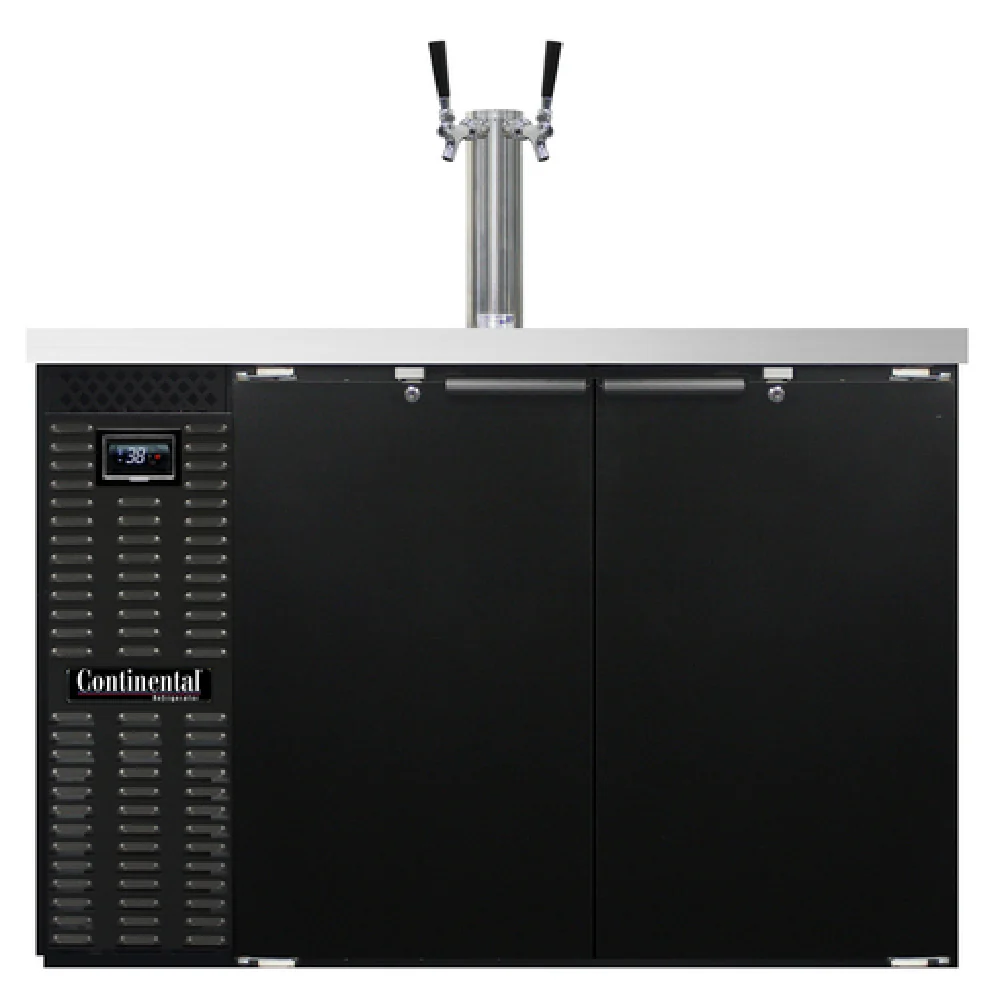 Continental Refrigerator KC50N 50 Inch Keg Cooler 16.0 cu ft Electric Draft Beer Cooler Stainless Steel with 2 Faucets Continental Refrigerator KC50N 50 Inch Keg Cooler 16.0 cu ft Electric Draft Beer Cooler Stainless Steel with 2 Faucets