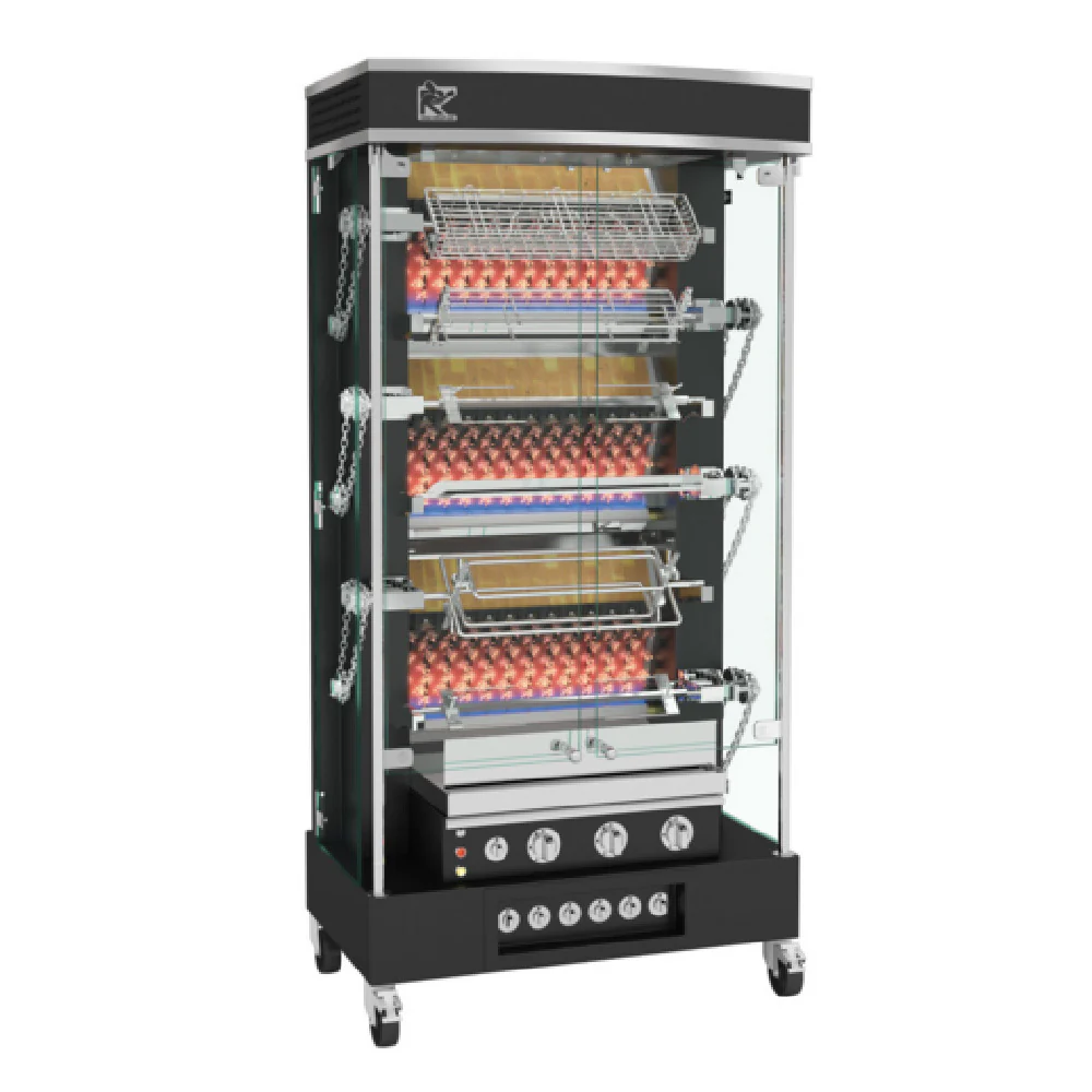 Rotisol MF975-6G-LUX_LP 38 Inch Gas Rotisserie Oven with Six Spits 82000 BTU Rotisol MF975-6G-LUX_LP 38 Inch Gas Rotisserie Oven with Six Spits 82000 BTU