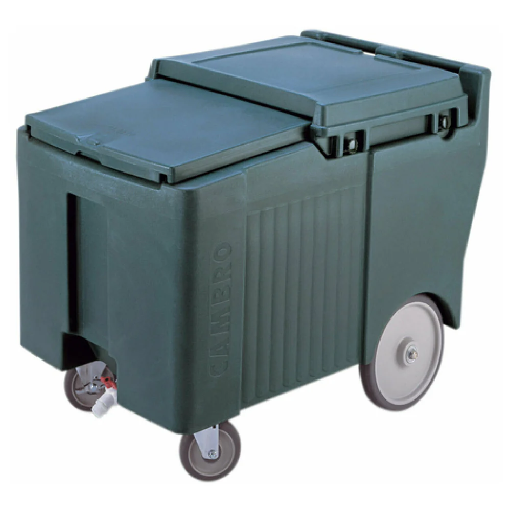 Cambro ICS175LB191 24 Inch Ice Caddy Mobile Sliding Lid Granite Gray Plastic
